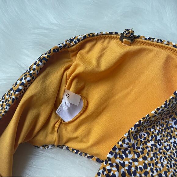 SEAFOLLY Animal Print Convertible Bikini Top Halter NWOT - Picture 3 of 4